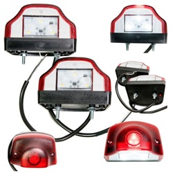 Світло номерного знака реєстраційний led 12v 24v причепа причепи буса світлодіодні фото №1