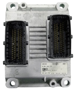 Блок управления двигателя opel corsa c 1.2 0261206274 09164475 + программирование фото №1