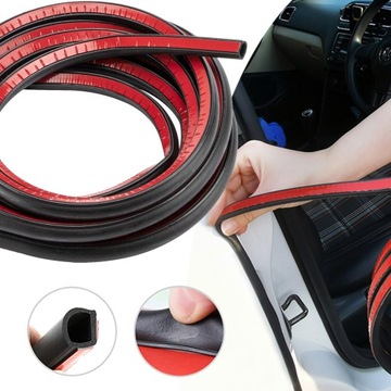 Прокладка do дверь автомобильных, 5 m, универсальный профиль уплотнительный фото №1