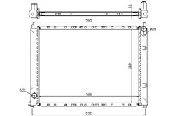 Nissens радіаторів двигуна з елементами монтажний фото №1