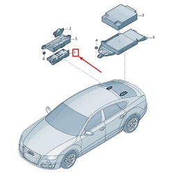 Audi rs7 sportback 4g tailgate контроль unit 4g8959107s фото №1