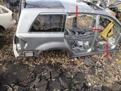 Mercedes gl x164 164 чверть bok дах поріг pas задній фото №1