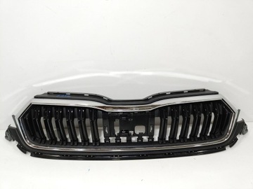 Skoda octavia iv решітка радіатора решітка бампера 5e3853653c + рамка хромована фото №1