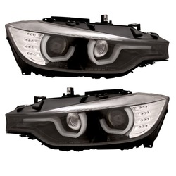 Фари лампи kpl кільця angel engel u led drl neon тюнінг bmw 3 f30 f31 фото №1