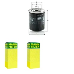 Комплект фільтрів massey ferguson mf 7600 mann фільтр фото №1