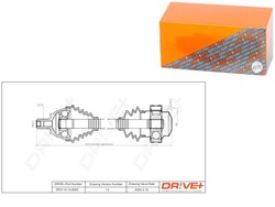 Полуось приводная skoda octavia 04-13 l drive+ фото №1