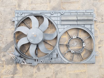 Audi a3 8p 04r- 2.0 tfsi вентиляторы радиатор корпус 1k0121207aa фото №1