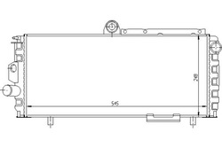 Радиаторов двигателя alfa romeo 33 1.2-1.7 05.83-12.9 фото №1