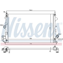 Радиаторов воды opel signum vectra c 05-08 1.8 1.6 фото №1