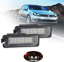 Освітлення номерного знака реєстраційний led do vw golf passat phaeton new beetle фото №1