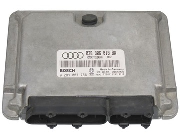 Комп'ютер ecu a3 1.9tdi ahf 038906018ba 0281001756 фото №1