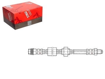 Шланг гальмівний elast. renault grand scenic ii m фото №1