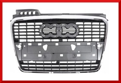 Audi a4 b7 2004-2008 середня решітка радіатор решітка радіатора рамка хром нове фото №1