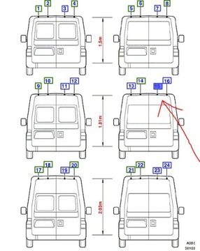 Двері задні права сторона ford transit mk5 mk6 фото №1
