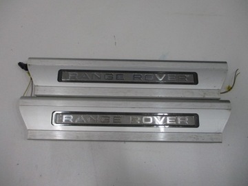 Накладка планка порогова поріг range rover vogue фото №1