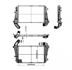 Радіаторів повітря astra h 1.7 cdti 04- фото №1