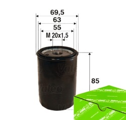 Фильтр масла valeo do fiat punto 1.4 фото №1