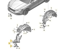 Оригінальний номер seat 5fa854816al спойлер підкрилки праві перед seat leon 5fa фото №1
