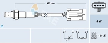 Лямбда-зонд daewoo matiz 0.8i f8cv 09.98-12.03 фото №1