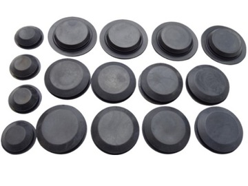 16x заглушки порога гумові mercedes w201 w02 w208 фото №1