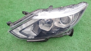 Nissan qashqai 2 ii j11 лінза+ led лампа передня фото №1