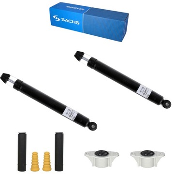 Амортизаторы зад + защитные накладки отбойники + poduszkui do ford kuga i ii mk1 mk2 фото №1