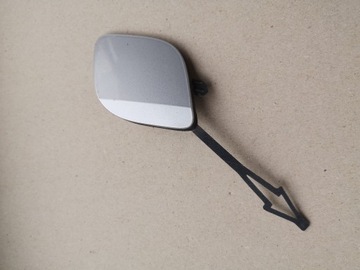 Заглушка фаркоп бампера перед clio v 5 срібна фото №1