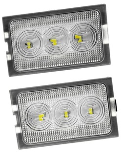 Land rover freelander 2 06-14 лампочки номерного знака led фото №1