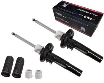 Daco 2x амортизаторы + защитные накладки отбойники vw passat b6 b7 golf v vi octavia 50mm фото №1
