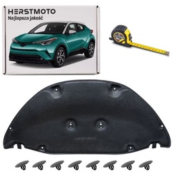 Toyota c-hr ax10 2016-2023 шумоізоляція капота 53341f4010 найкраща якість фото №1