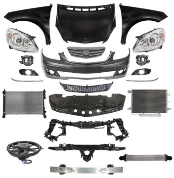 Mercedes b w245 05-11przód капот бампер pas лампа фото №1