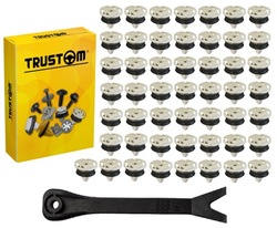 50 x застібки штифт оббивка обшивка дверей двері багажника citroen peugeot renault фото №1