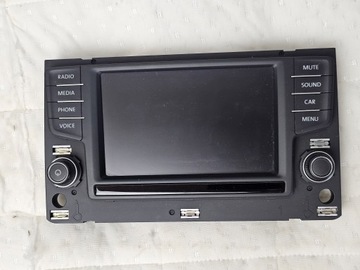 Екран дисплей радіо vw golf vii passat b8 3g0919605b фото №1