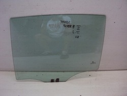 Стекло дверь левый зад skoda superb ii 2008 год фото №1