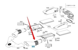 Труба воздуховод do фильтра воздуха mercedes e cls amg фото №1