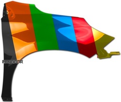 Крило праві do peugeot 2008 03.13-12.19 edz фото №1