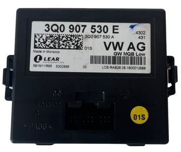 Блок управления модуль шлюз vw 3q0907530e фото №1