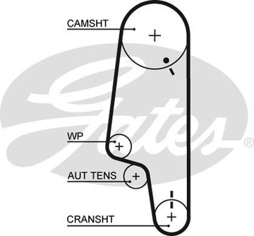 Лента распределительный вал seat vw ct846 seat arosa 1.0-1.4 9 фото №1