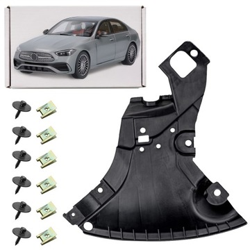 Mercedes c-class w206 amg 2021+ защита pod бампер левая a2065202300 + болты фото №1