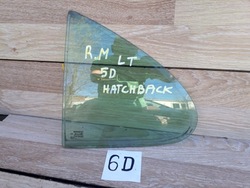 Скло бокова двері трикутник лівий зад renault megane i 5d hb фото №1