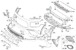 Абсорбер бампера передньої glb x247 19- фото №1