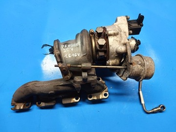 Турбонагнетатель турбина peugeot 207 308 citroen ds3 c3 c4 1.6 vti thp фото №1