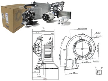 Nissens воздуходувка saab 9-3 9-3x 1.8-2.8 09.02-02.15 фото №1