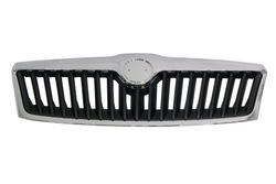 Решётка перед octavia ii po рестайлинг m2009 - чёрные решётки радиатора фото №1