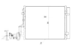 Конденсатор hyundai i30 07-11 ceed 06-12 фото №1