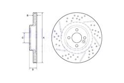Delphi диски гальмівні 2szt. перед mini r50 r53 r52 r56 r57 r58 r59 фото №1