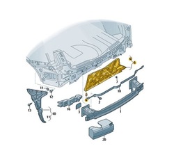 Element крепёжный поддержка бампер зад задний q5 оригинал od aso фото №1
