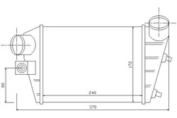 Nissens інтеркулер alfa-romeo gt 03- 1.9 jtd фото №1