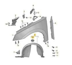 Оригинальный номер skoda 657809957d подкрылок левая перед skoda scala фото №1