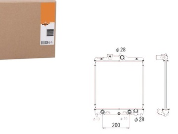 Радиаторов honda civic 1,6 91- nrf фото №1